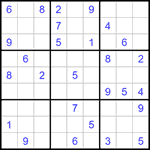 Судоку 9х9 #1213 очень трудный