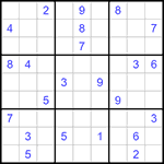 Судоку 9х9 #1214 очень трудный