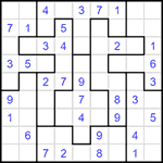 Судоку-пазл 9х9 #306 легкий