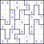 Судоку-пазл 9х9 #307 легкий