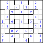 Судоку-пазл 9х9 #310 легкий