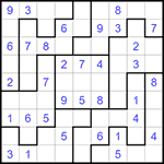 Судоку-пазл 9х9 #313 легкий