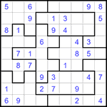 Судоку-пазл 9х9 #314 легкий