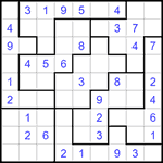 Судоку-пазл 9х9 #317 легкий