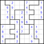 Судоку-пазл 9х9 #319 легкий