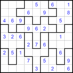 Судоку-пазл 9х9 #292 средний