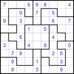 Судоку-пазл 9х9 #293 средний