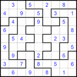 Судоку-пазл 9х9 #295 средний