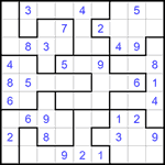 Судоку-пазл 9х9 #296 средний