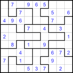 Судоку-пазл 9х9 #297 средний