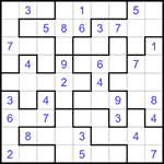 Судоку-пазл 9х9 #298 средний