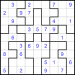 Судоку-пазл 9х9 #299 средний