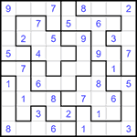 Судоку-пазл 9х9 #300 средний