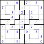 Судоку-пазл 9х9 #304 средний