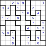 Судоку-пазл 9х9 #305 средний
