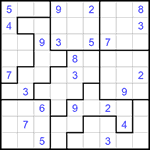 Судоку-пазл 9х9 #292 трудный