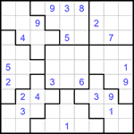 Судоку-пазл 9х9 #294 трудный