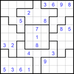 Судоку-пазл 9х9 #295 трудный