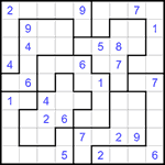 Судоку-пазл 9х9 #298 трудный