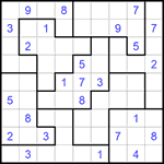 Судоку-пазл 9х9 #300 трудный