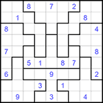 Судоку-пазл 9х9 #304 трудный