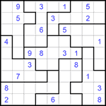 Судоку-пазл 9х9 #305 трудный