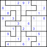 Судоку-пазл 9х9 #294 очень трудный