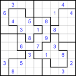 Судоку-пазл 9х9 #298 очень трудный