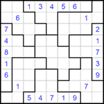 Судоку-пазл 9х9 #299 очень трудный