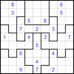 Судоку-пазл 9х9 #305 очень трудный