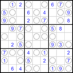 Судоку “Чет-нечет” 9х9 #239 легкий