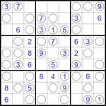 Судоку “Чет-нечет” 9х9 #240 легкий