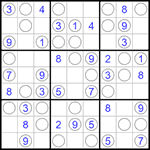 Судоку “Чет-нечет” 9х9 #243 легкий