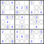 Судоку “Чет-нечет” 9х9 #245 легкий