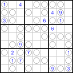 Судоку “Чет-нечет” 9х9 #244 средний