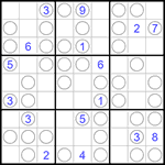 Судоку “Чет-нечет” 9х9 #234 трудный