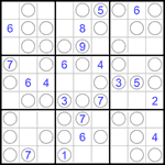 Судоку “Чет-нечет” 9х9 #235 трудный