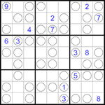 Судоку “Чет-нечет” 9х9 #237 трудный