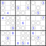 Судоку “Чет-нечет” 9х9 #239 трудный