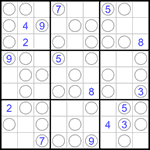 Судоку “Чет-нечет” 9х9 #243 трудный