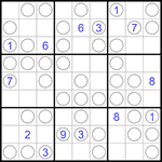 Судоку “Чет-нечет” 9х9 #227 очень трудный