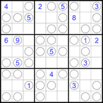 Судоку “Чет-нечет” 9х9 #228 очень трудный