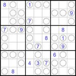 Судоку “Чет-нечет” 9х9 #229 очень трудный