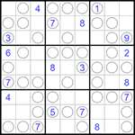 Судоку “Чет-нечет” 9х9 #231 очень трудный