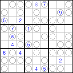 Судоку “Чет-нечет” 9х9 #232 очень трудный