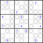 Судоку “Чет-нечет” 9х9 #233 очень трудный