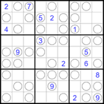 Судоку “Чет-нечет” 9х9 #238 очень трудный