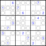 Судоку “Чет-нечет” 9х9 #240 очень трудный