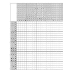 Японский кроссворд #906 “Елочка”