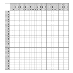 Японский кроссворд #907 “Цветок”